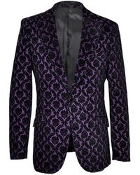 DAVID WEJ - Washington Floral Jacquard Blazer – - Lyst