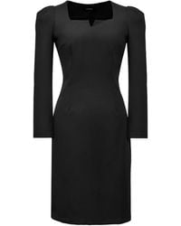 Smart and Joy - Puffy Sleeves Fitted Dress - Lyst