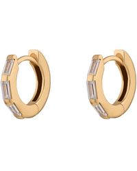 Scream Pretty - Baguette Huggie Hoop Earrings - Lyst