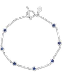 Dower & Hall - Sapphire Dewdrop Link Bracelet - Lyst
