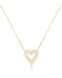 SHYMI - Enamel Open Heart Necklace - Lyst