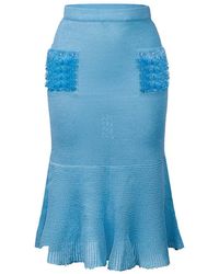 Andreeva - Baby Knit Skirt With Handmade Details - Lyst
