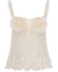 Andreeva - Chrysanthemum Handmade Crochet Top - Lyst