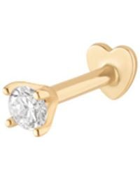Vanhi - 14K Solid Lab-Grown Diamond Prong Set Flat Back Stud - Lyst