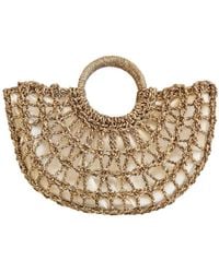 OhSun - Neutrals Inga Straw Beach Tote - Lyst
