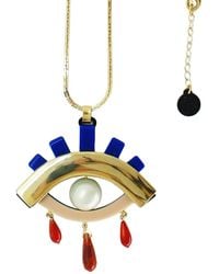 Gissa Bicalho - Handmade Acrylic Necklace Eye Pendant - Lyst