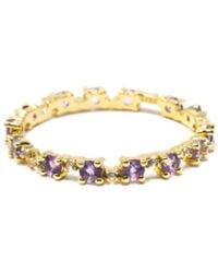 NASI SILVER - Nobody's Perfect Eternity Ring- Amethyst & Topaz - Lyst