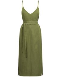 Komodo - Iman Linen Slip Dress - Lyst