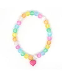 Shar Oke - Heart Charm & Selenite Beaded Bracelet - Lyst