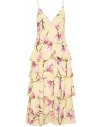 NEVA - Mirielle Tiered Midi Resort Dress - Lyst