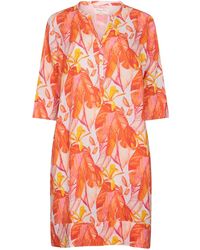 NoLoGo-chic - Printed Linen Tunic Dress Citrus Flower - Lyst