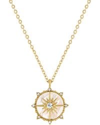 Olivia Le - Pearl North Star Pendant Necklace - Lyst