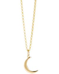 Muru - Mini Crescent Moon Necklace - Lyst