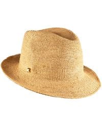 Shaded the Label - Neutrals Hallane Natural Straw Trilby Hat - Lyst