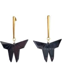 Laura Daili - Midnight Butterfly Earrings - Lyst