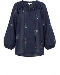 Adrift Clothing - Nova Neck Tie Blouse - Lyst