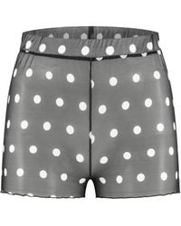 Noblesse Oblige - Mesh Large Polka Dot On Mesh Sleep Shorts - Lyst