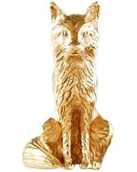 Lee Renee - Fox Lapel Pin – Sitting - Lyst