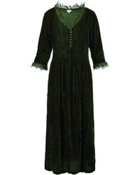 At Last - Silk Velvet Annabel Maxi Dress - Lyst