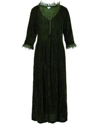 At Last - Silk Velvet Annabel Maxi Dress - Lyst