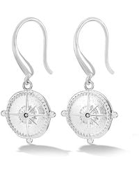 Dower & Hall - True North Talisman Drop Earrings - Lyst