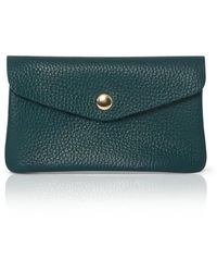 Betsy & Floss - Medium Popper Leather Purse In Teal - Lyst