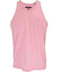 lords of harlech - Tristan Pink Stripe Pocket Tank - Lyst