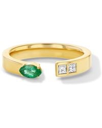 Jewelbird - Marquise Emerald & Diamond Ring - Lyst