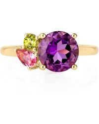 Augustine Jewels - Amethyst Cluster Ring - Lyst