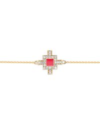 Sheida Farrokhi - Minimal Flower Bracelet - Lyst