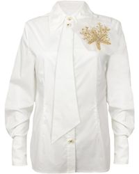 Laines London - Laines Couture Tie Shirt With Embellished Shell - Lyst