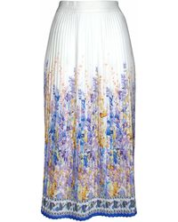 Lalipop Design - Floral-print Pleated Recycled Fabric Maxi Skirt - Lyst