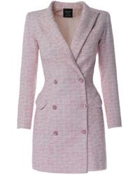 AVENUE No.29 - Double Breasted Boucle Blazer Dress - Lyst