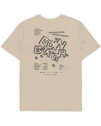 Anchor and Crew - Neutrals Desert Dust Gustatory Edinburgh Coffee Scene Organic Cotton Embroidered T-Shirt - Lyst