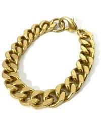 Rachel Nathan - Chain: Thick Curb Slim Bracelet - Lyst