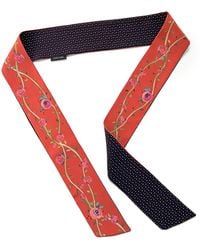 Maraethra - Rose Pop Silk Tie Scarf Mix - Lyst