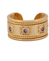 Ebru Jewelry - Mystic Queen Amethyst Cuff Ring - Lyst