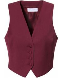 AGGI by HALEWSKI - Sylvia Burgundy Wine Vest - Lyst