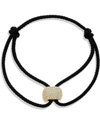 SHYMI - Pave Bead Charm Cord Bracelet - Lyst