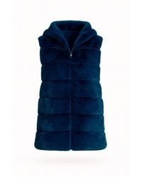 Tantra Spain Sl - Fur Vest With Hood And Zipper Closure - Lyst