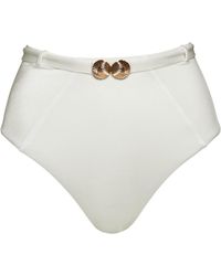 Noire Swimwear - Moonstone Seashell Classic High Waist Bottom - Lyst