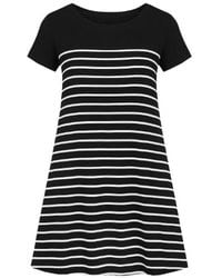 Conquista - Striped A Line Dress - Lyst