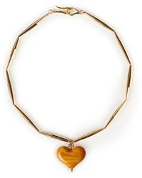 Tohum Design - Cuore Necklace – Mustard - Lyst