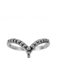 Charlotte's Web Jewellery - Raja Silver Stacking Ring - Lyst