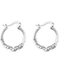 Elk & Bloom - Chunky Sterling Twisted Hoop Earrings - Lyst