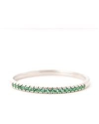Belinda Jewelz - Emerald Birthstone Band Ring - Lyst