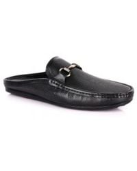 DAVID WEJ - Soft Leather Slip On Loafers With Buckle – - Lyst