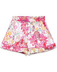 Nissa - Printed Viscose Shorts - Lyst