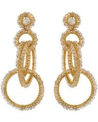 Lavish by Tricia Milaneze - Clear & Grace Handmade Earrings - Lyst