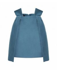 AVENUE No.29 - Wool Blend Wrap Mini Skirt - Lyst